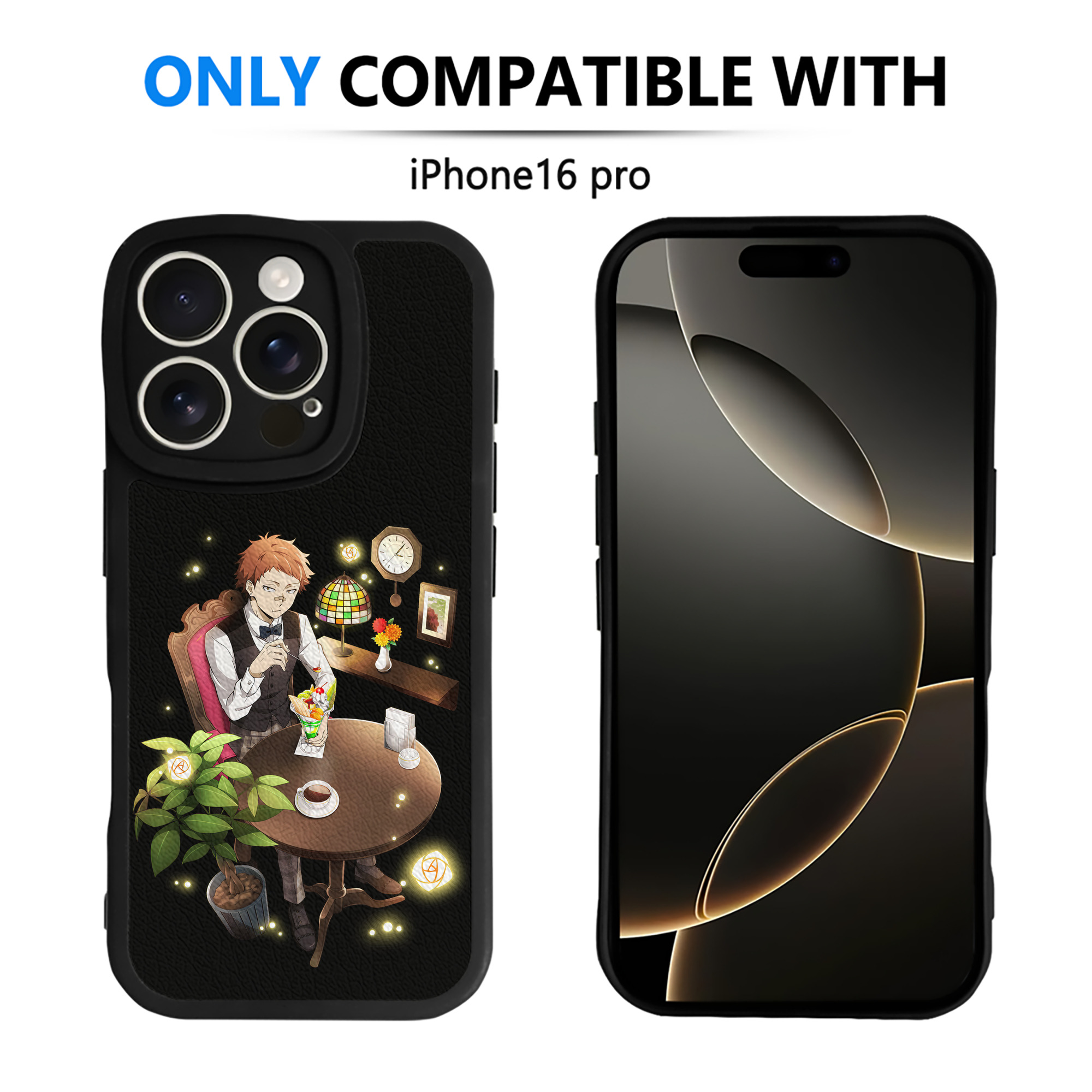（画像用） 文豪ストレイドッグス Bungo Stray Dogs 【iPhone 16シリーズ対応】シリコンスマホケース（レザー調） 材質：シリコン